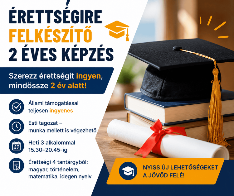 Szeretnél érettségit szerezni? Most itt a lehetőség!