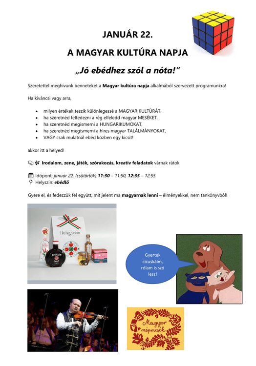 A MAGYAR KULTÚRA NAPJA