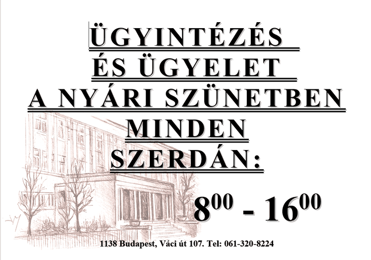 Nyári ügyelet