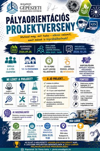Pályaorientációs projektverseny