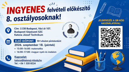 INGYENES felvételi felkészítő!